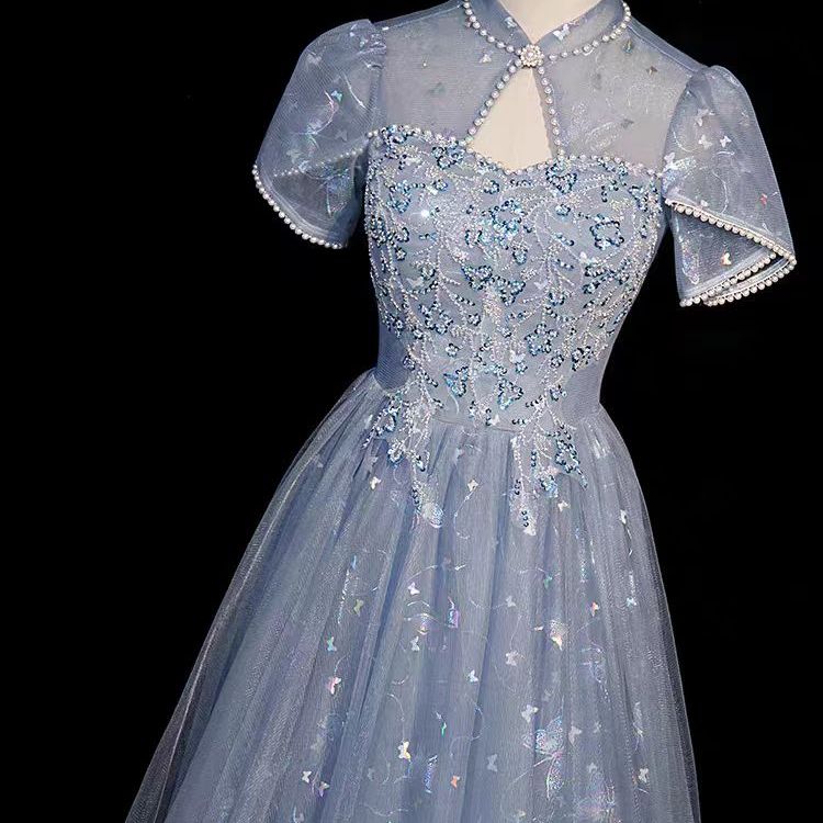فستان أنيق أزرق للعروض المسرحي - مراجعة Ethnic Fashion Dress وسعره