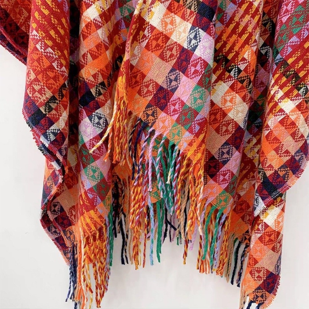 بونشو بوهيمي أنيق على الطراز ا - مراجعة Winter Ethnic Fashion For Women وسعره