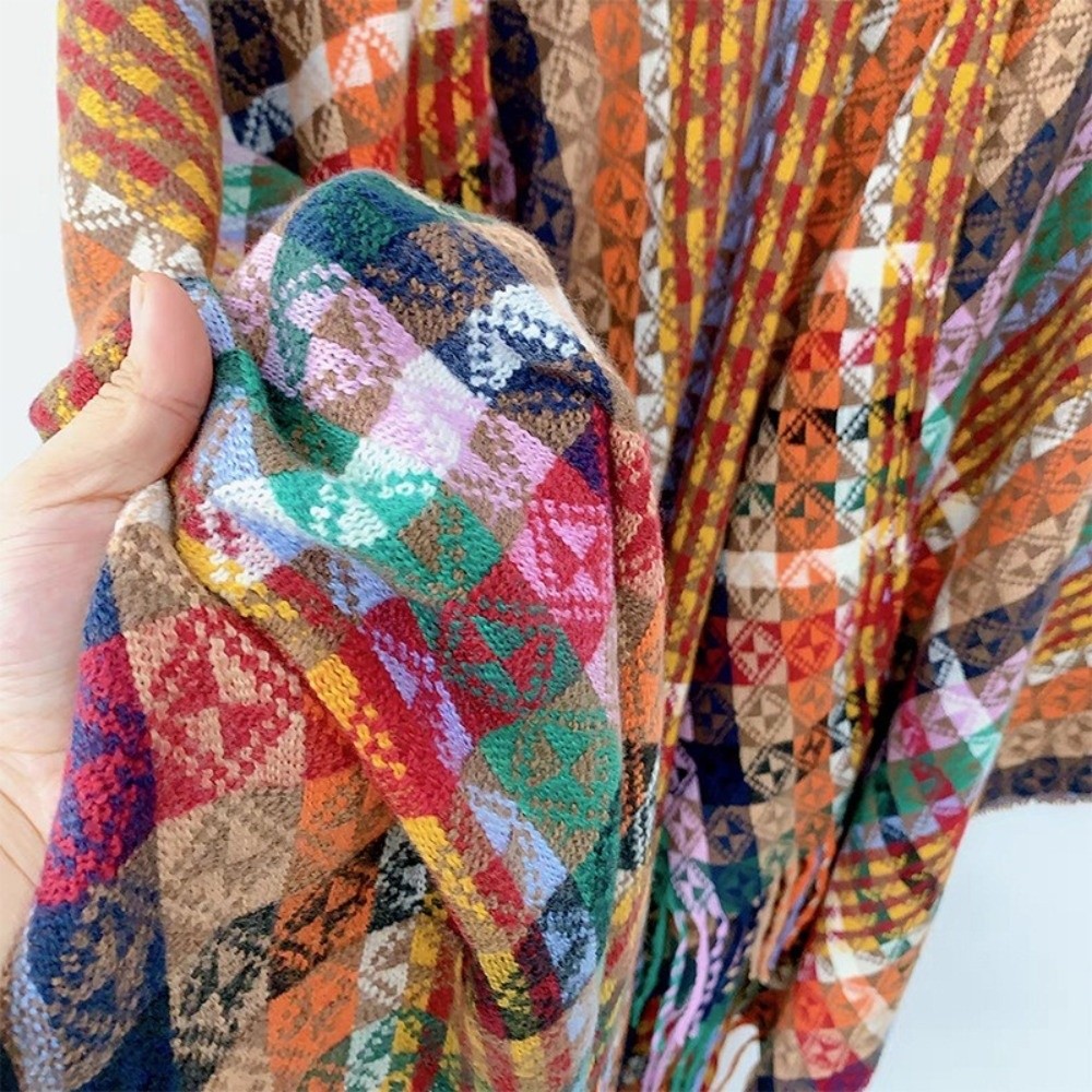 بونشو بوهيمي أنيق على الطراز ا - مراجعة Winter Ethnic Fashion For Women وسعره