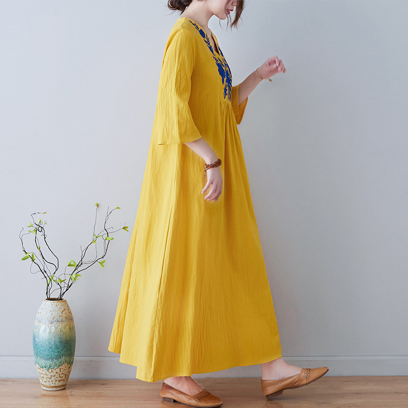 فستان جديد بأسلوب عرقي فضفاض ب - مراجعة Ethnic Fashion Dress وسعره