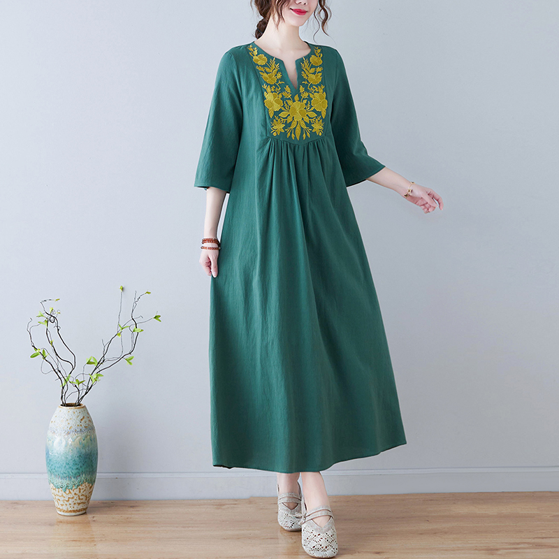 فستان جديد بأسلوب عرقي فضفاض ب - مراجعة Ethnic Fashion Dress وسعره